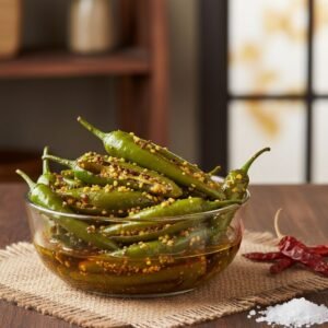 Rajasthani Athana Mirchi Pickle – Thick-Fleshed & Spiced
